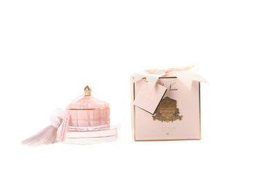 Art Deco Candle - Pink & Gold - Pink Champagne - GML45002